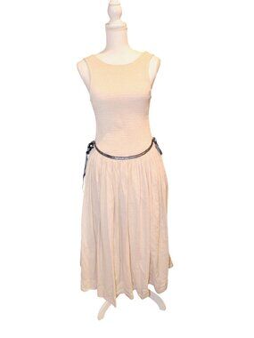 Free People Nightingale Solid Midi Dress, Small NWOT